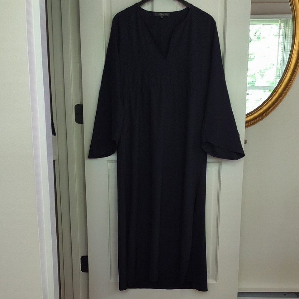 Claridge + King Navy Blue Caftan Dress, Size L